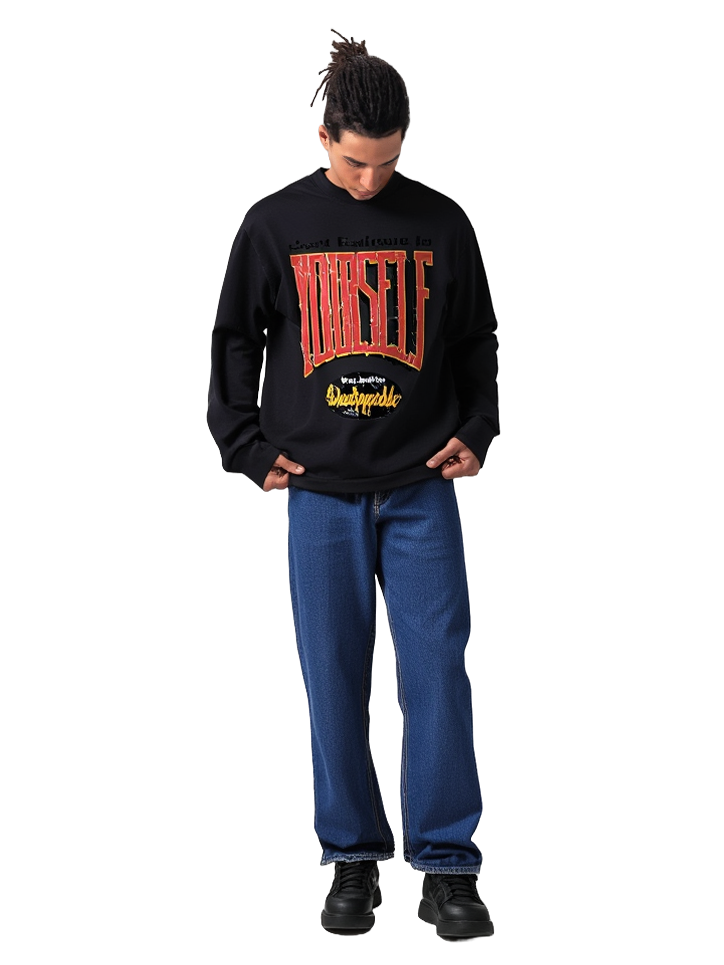 Sunfade Hand-Frayed Faux Two-Piece T-Shirt