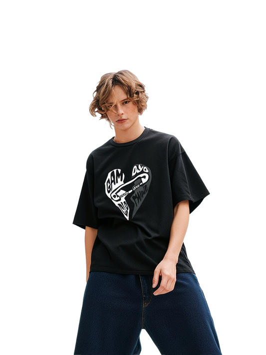 Raw Edge Snow Washed Boxy T-Shirt