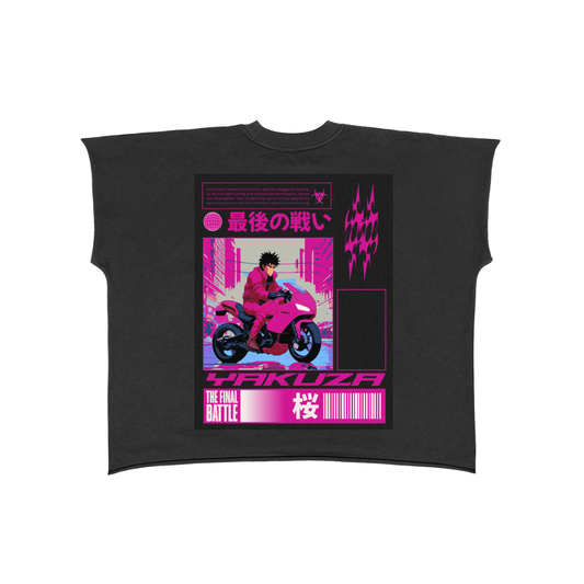 Raw Edge Boxy Non-Shrink T-Shirt