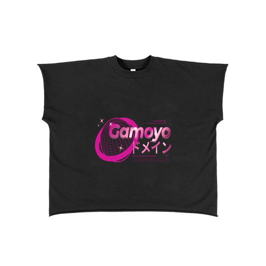 Raw Edge Boxy Non-Shrink T-Shirt